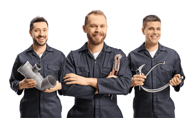 Group of plumbers ready to work for you John G. Plumbing Coombs