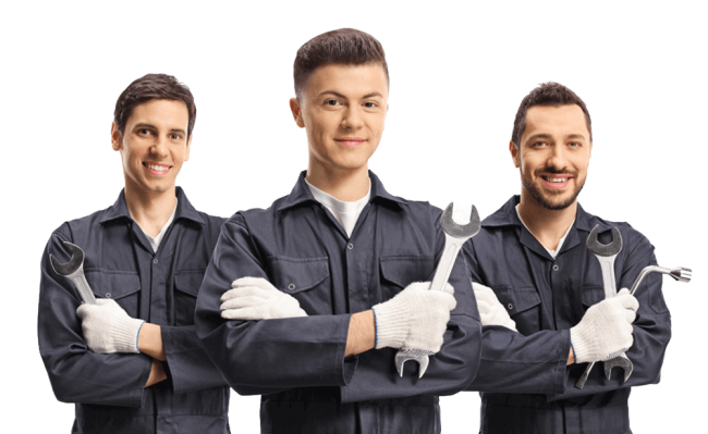Group of plumbers ready to work for you John G. Plumbing Coombs
