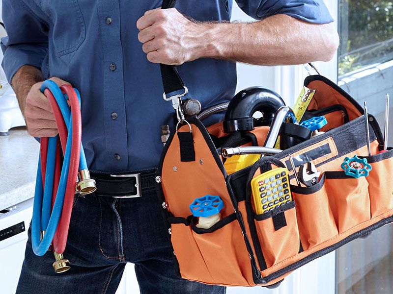 Plumber arriving at home Contact John G. Plumbing