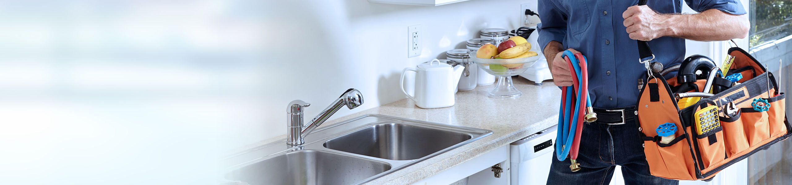 Plumber arriving at home Contact John G. Plumbing