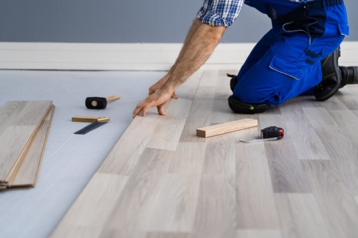 John G. Plumbing installation of flooring